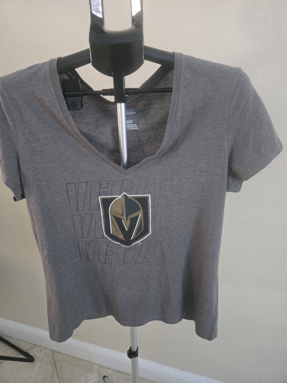 Majestic Gray Golden Knights Short Sleeve Tee